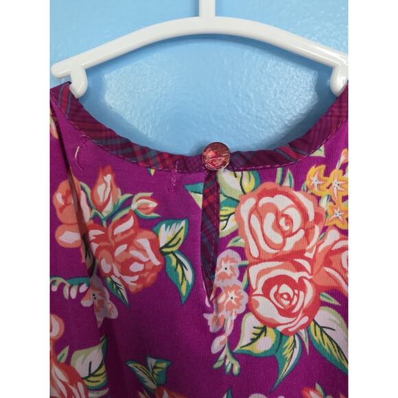 Matilda Jane Size 2 Freja Dress Burgundy Tulle Layered Tutu Skirt Floral - Picture 5 of 7